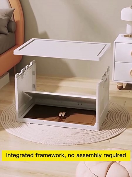 Collapsible Storage Bins with Wheels and Lids, Stackable Closet Organizers and Storage, 3x34L Plastic Folding Storage Containers For Home Office Kitchen (3)