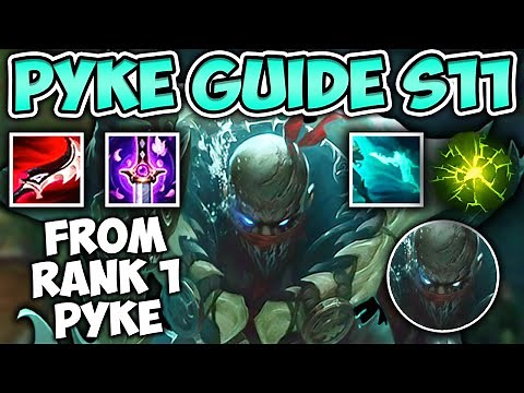 SEASON 11 PYKE SUPPORT GUIDE (RUNES AND BUILD) + HOW TO CARRY! - League of Legends