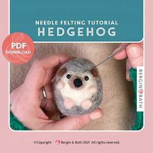 PDF File. Needle Felted Hedgehog Tutorial. Instant Download. - Etsy UK