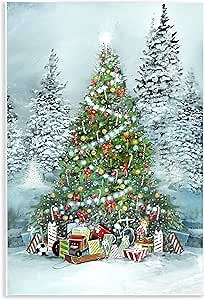 Stupell Industries Mistletoe Kisses Phrase Wall Plaque Art, Design by Ruane Manning
