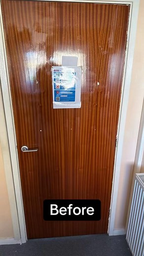 Before >> After: 🔥🚪Installing an internal fire door process #fireprotection #fireproofing #FireDoors #firesafety #passivefireprotection | Cerberus Fire