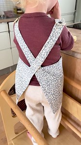 Anemone Apron PDF Sewing Pattern – Zero Waste Toddler Apron Bib, Beginner-friendly, Ages 1–3 (metric) - Etsy UK