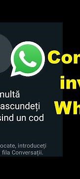 Cum faci conversațiile invizibile pe Whatsapp