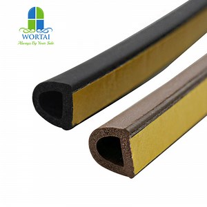 [Hot Item] EPDM Foam Rubber Door Seals Self Adhesive D Type Sealing Strips Draught Excluders Anti Collision Energy Save Weatherstrips