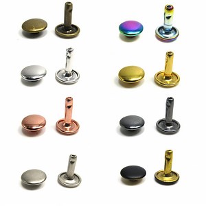 [Hot Item] Metal Double Cap Rivets Studs Round Rivet for Leather Craft Baq Belt Garments Hat Shoes Pet Collar Decor Bag Accessories Button