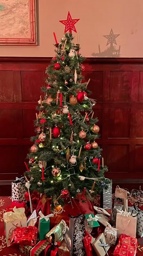 Last night we celebrated ‘Christmas in July’ in the Rand Club Armoury, complete with gluhwein, Secret Santa, roast gammon, and a fully decked out tree. Such a fun evening! #christmasinjuly #randclub #discoverjoburg | Rand Club