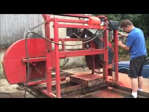 Cutting Camphor Burl on the Linn lumber mill