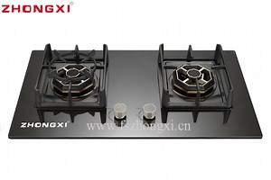 [Hot Item] Built in Gas Stove Double Stoves Cooktops Kitchen Cooking