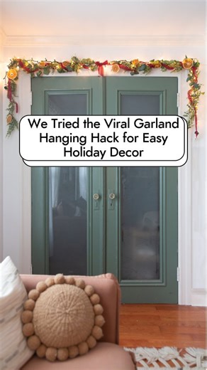 A Spruce editor put the viral garland hack that we saw from @letneeutro and @thekwendyhome for hanging festive holiday garland using a tension rod or shower rod to the test and found it really works as a clever holiday decorating trick. Tap the link in our bio to shop the holiday garland in this video to recreate this citrus ribbon-filled look in your home. #TheSpruce #garland #christmasdecor #homedecor #holidaydecor #diychristmas | The Spruce
