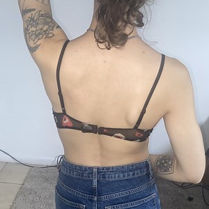 Simple mesh bralette I thrifted awhile ago just... | Depop
