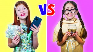 45K views · 1.4K reactions | Estudiantes ricos y pobres ｜ Chicas sin dinero y chicas más ricas! Situaciones divertidas con amigos | Amigos Forever | Facebook