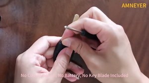 2 Pcs No Cutting Required Improved Key Fob Shell Case for Honda Accord 2003-2012 / Civic EX 2006-2013 / Pilot 2009-2015 / CR-V 2005-2006 - Crack-Resistant & Sturdy - Enhanced Longevity (4 Button)