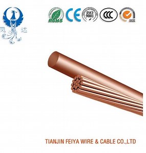 [Hot Item] High Quality Factory Price CSA IEC for Overhead Line Earthing Cable Wire Without Insulation Bare Copper Cable