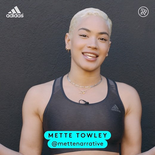 Mette Towley is always on the move, so her clothes have to seamlessly move with her. She’s always counted on adidas to give her freedom and support, and their Primeknit LUX leggings and bra are her new go-to. | Refinery29