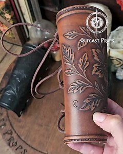 Wildflower Leather Bracer Ren Faire Floral Embossed Arm Guard Elven Fae Costume Druid LARP Witch Cosplay Fantasy Accessory - Etsy