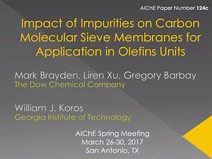 Impact of Impurities on Carbon Molecular Sieve Membranes for Applications in Olefins Units