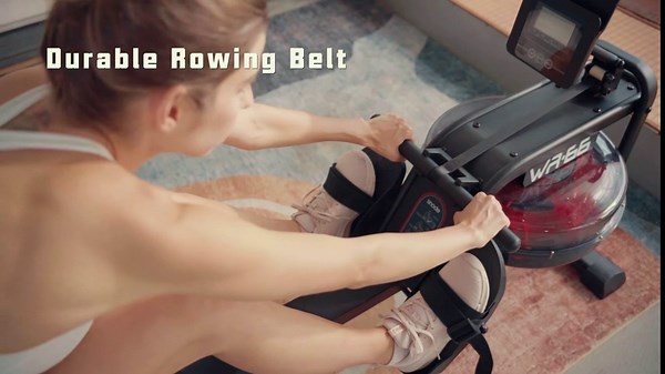 SNODE Water Rowing Machine with Bluetooth, Water Resistance, Heavy Duty & Lightweight, 300 Pound Weight Capacity