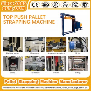 [Hot Item] Automatic Pallet Strapping and Wrapping Pallet Strapper and Wrapper Pallet Side/Horizontal/Top Push Pallet Strapping Machine for Cultural Relics
