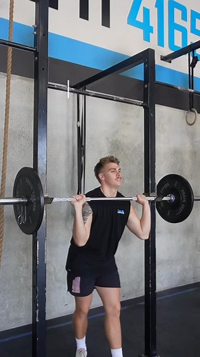 Master your movements & lingo ⬇️⬇️⬇️ Strict Press Movement: Barbell starts at the shoulders and is pressed overhead using only the upper body. Push Press Movement: Barbell resting on the shoulders before completing a quick dip at the knees and hips, then drives explosively through the legs to generate upward momentum. Push Jerk Movement: Uses both a leg drive and a dip of the knees to receive the bar lower, allowing heavier loads than a push press. Split Jerk Movement: Barbell is driven from the