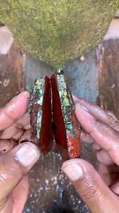 Such a bright color 🥵🔥 #StoneCutting #lapidary #jasper | Yazid Ikhsani