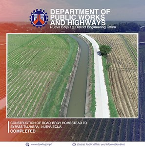 28 reactions | COMPLETED PROJECT | Construction of Road, Brgy. Homestead, Talvera, Nueva Ecija Nueva Ecija 1st District Public Affairs and Information Unit | DPWH Regional Office III | Facebook