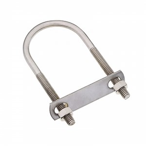 [Hot Item] Stainless Steel Square Type Bolt Pipe Clamp U Bolt Assembly U Bolt with Nut