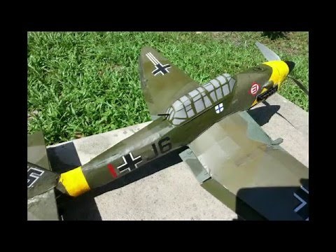 Guillows Stuka build and maiden flight video with gag reel