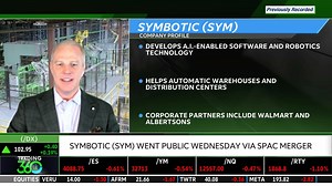 18 reactions |  Symbotic went public via SPAC merger yesterday‼️ #SYM CFO Tom Ernst joins Nicole Petallides to discuss how the #AI software and robotics platform is changing the game for distribution centers during this global supply chain crisis: | Schwab Network | Facebook