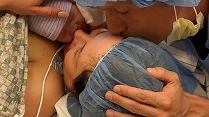 Nick Carter and wife Lauren Kitt reveal first photos of newborn daughter, Saoirse Reign