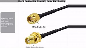 CORONIR 10ft SMA Extension Cable SMA Male to SMA Female RF Connector Adapter WiFi Antenna Extension Cable for Wireless Router, Bridge External WiFi Antenna