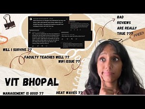 Are these things about VIT TRUE? || VIT Bhopal