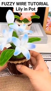 Fuzzy Wire Flower Tutorial (Lily in Pot) #fuzzywireflower #pipecleanerflowers #tutorial #tutorialsvideos #flowers #flowermaking #lily #reelsvideoシ #reelsviralシ #trendingreelsvideo #trendingvideo #trendingnow #viralvideo | It's all about Arts