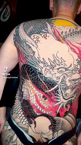 71K views · 2.3K reactions | Full back Dragon & Kois tattoo by Jess Yen. . #jessyen #horiyentattoo #ryu #koifishtattoo #kois #asianart #alhambra #huntingtonbeach #tattooidea #bodyart #jessyenstyle | Horiyen (JessYen) | Facebook