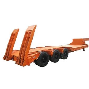[Hot Item] Good Quality Hydraulic Detachable Goose Neck 60 Tons Lowboy Trailer Lowbed Truck Semi Trailer
