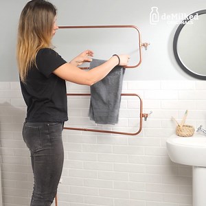 42K views · 108 reactions | DIY Hot Towel Rack From Pipes! | DeMilked | Facebook