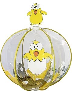 Spinning Globes - Colorful Outdoor Hanging Décor (Chicks)