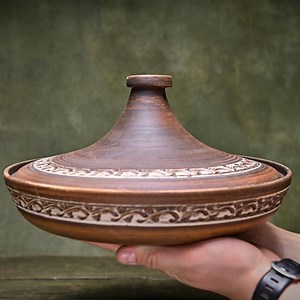 Handmade Ceramic Tagine Pot: Moroccan Cooking Pan With Lid - Etsy Canada
