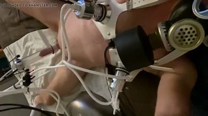 Seriouskit Milking Machine, Nipple Sucking, Rubber Gas Mask