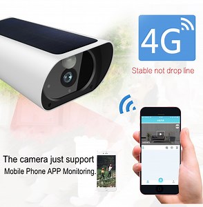 [Hot Item] WiFi Wireless 4G Camera with 18650 Battery Powered Solar Panel IP Security Cam 1080P