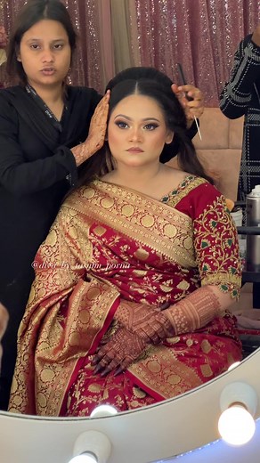 354K views · 8.1K reactions | Glam bride by TasnimPorna ✨ #reels #bangladeshimakeupartist #bangladeshimua #makeupartist #weddingmakeover | DIVA By Tasnim Porna | Facebook