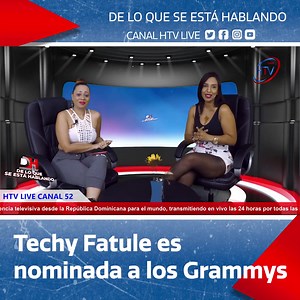 Techy Fatule nominada a los Latin Grammys, mira cuál fue su reacción #RD #noticias #repúblicadominicana #viral #información #instagram #facebook #youtube #canalhtvlive | Canal HTV Live