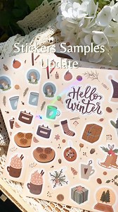 2.7K views · 39 reactions | Stickers Samples Update✨ Choose from three finished. Holographic,glossy and Matte Custom stuckers are available on our site now. Link in bio > Custom sticker service ❤️ #teckwrapcraft #teckwrapvinyl #stickers #cuteart #smallbusiness #custom #customsticker #stickerart #stickersheet #cutestickers | TeckWrap Craft | Facebook