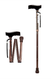 [Hot Item] Multifunctional Elderly Crutches Telescoping Walking Stick Aluminum Folding Trekking Hiking Poles Non-Slip Walking Sticks