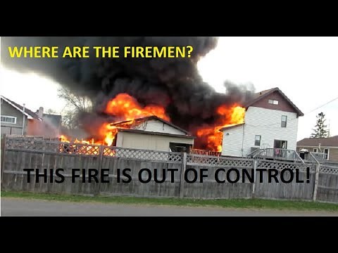 Fully Involved OUT OF CONTROL Structure Fire! Where's The Water?? | Jason Asselin