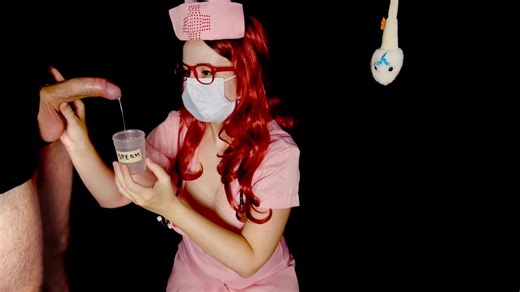 Nurse Collects Sperm Sample in Specimen Cup (Extended Trailer)