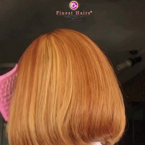 This color is bomb 🤩😍. Luxury Straight super double drawn hair in honey blonde highlights. . Wig: 56k $156 . Order via the Dm or WhatsApp 08088472777 | Finest Hairs