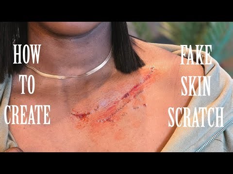 HOW TO CREATE FAKE SKIN SCRATCH SFX MAKEUP | SPECIAL EFFECT MAKEUP | FAKE SCAR UISNG RIGID COLLODION