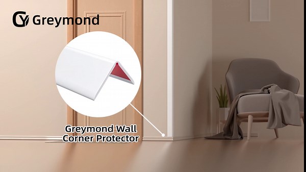 Wall Corner Protector & Edge Guard，Wall Corner Trim Inside & Outside Molding Caulk Strip, Peel and Stick Wall Moulding Edge, Ceiling, Countertop 2.36”W x36’L Grey, Gray