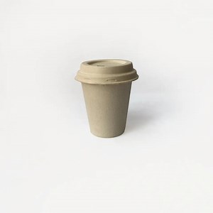 [Hot Item] White Color 8oz Compostable Bagasse Cups Take Away Disposable Sugarcane Coffee Cup Eco Biodegradable Juice Cup