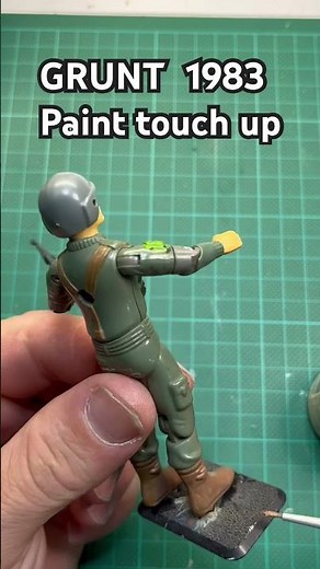 GI Joe Grunt 1983 Paint Touch Up Tutorial (Hasbro Toy)